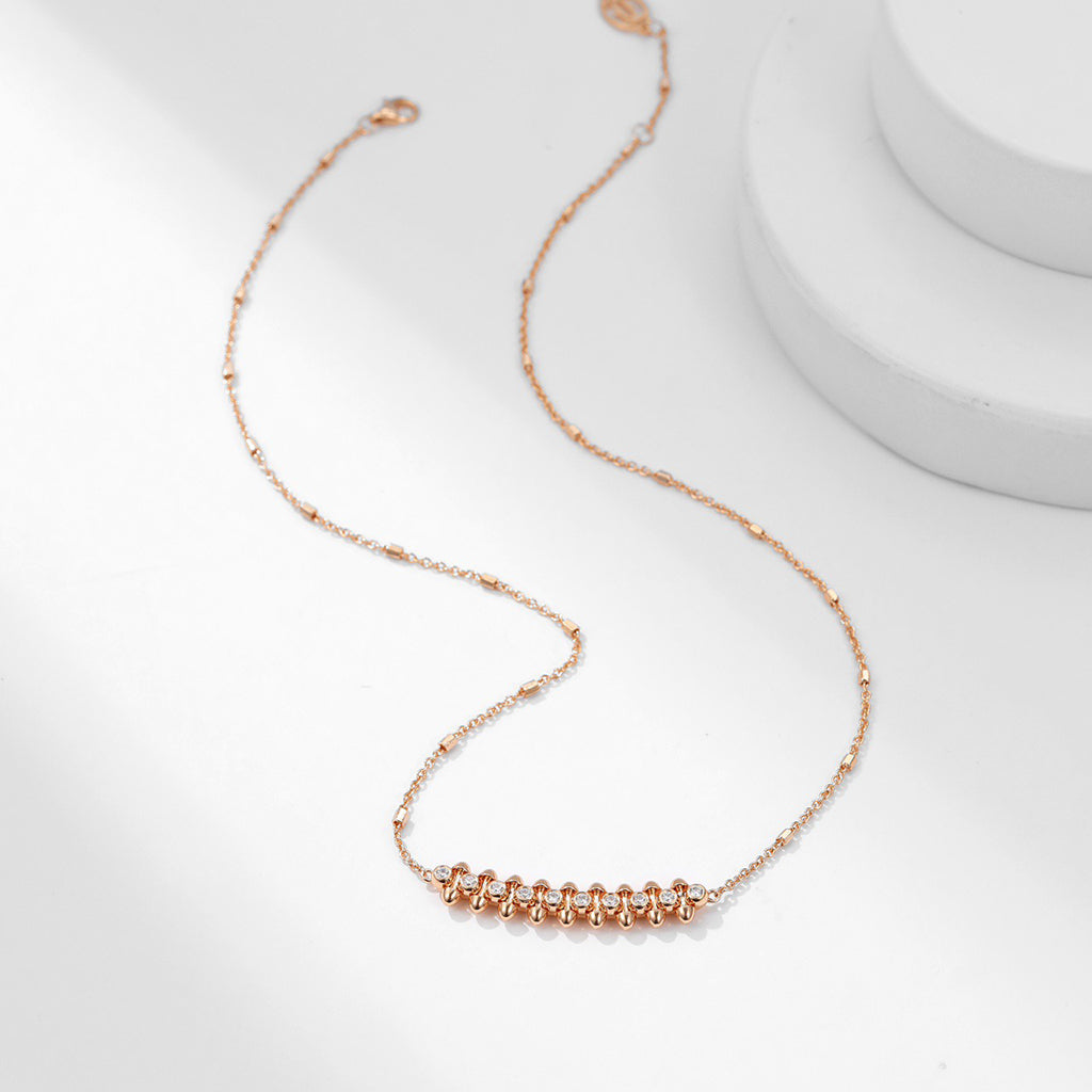 [NOBLE AURA] CLASH  MEDIUM DIAMOND NECKLACE