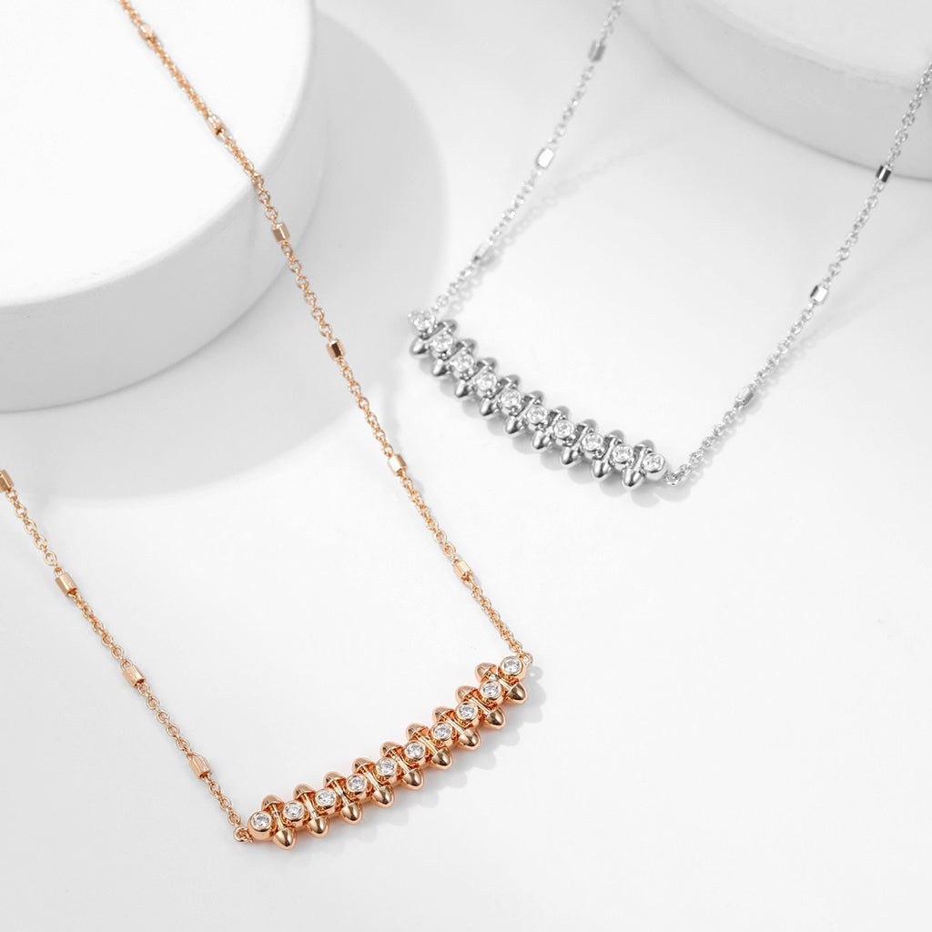 [NOBLE AURA] CLASH  MEDIUM DIAMOND NECKLACE