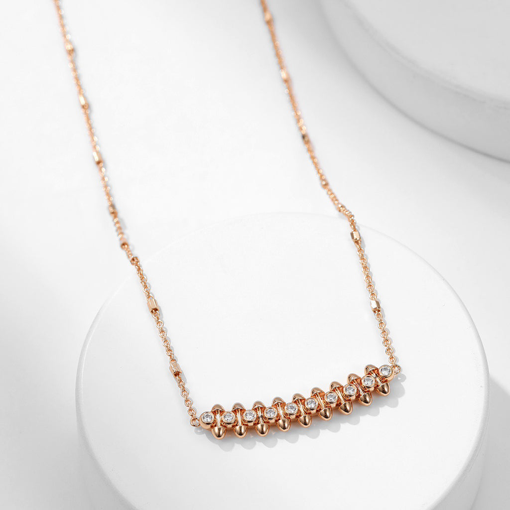 [NOBLE AURA] CLASH  MEDIUM DIAMOND NECKLACE