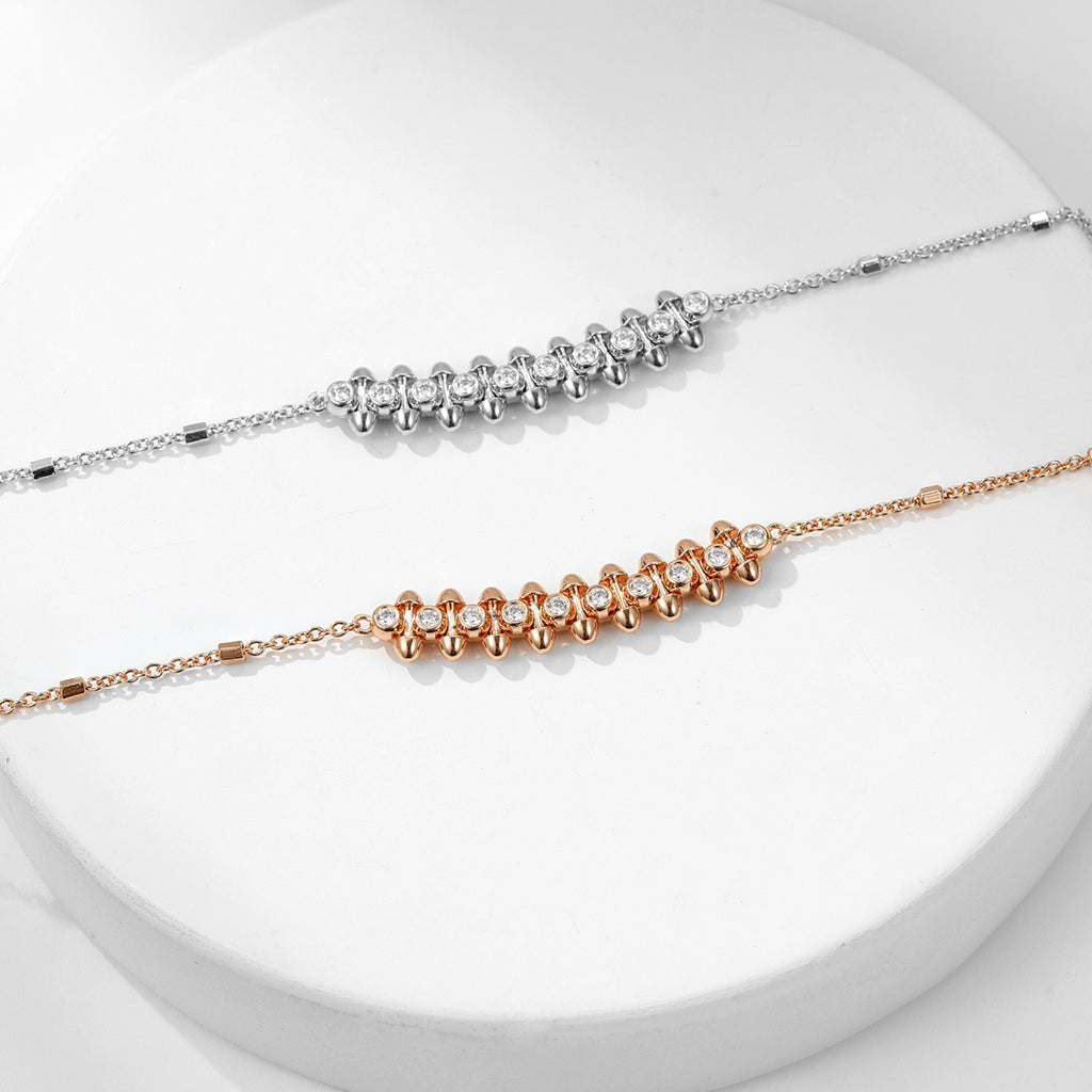 [NOBLE AURA] CLASH  MEDIUM DIAMOND NECKLACE