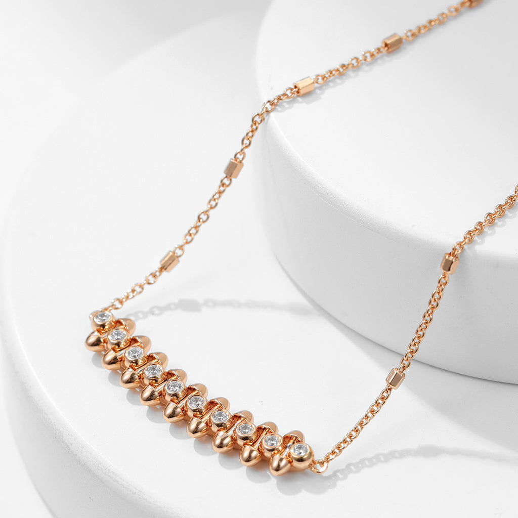 [NOBLE AURA] CLASH  MEDIUM DIAMOND NECKLACE