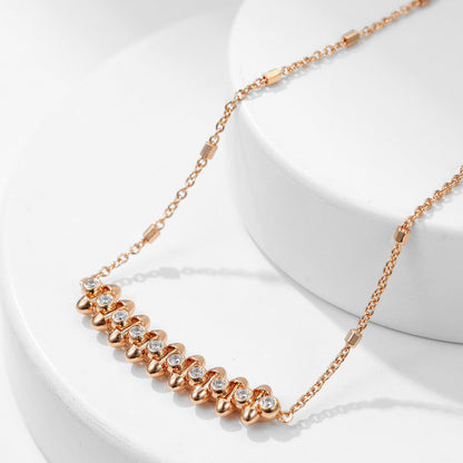 [NOBLE AURA] CLASH  MEDIUM DIAMOND NECKLACE
