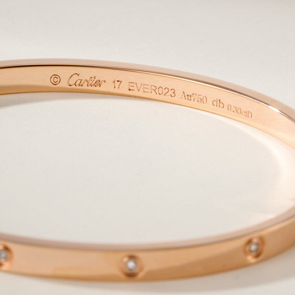 [NOBLE AURA]LOVE BRACELET 3.65MM 10 DIAMONDS