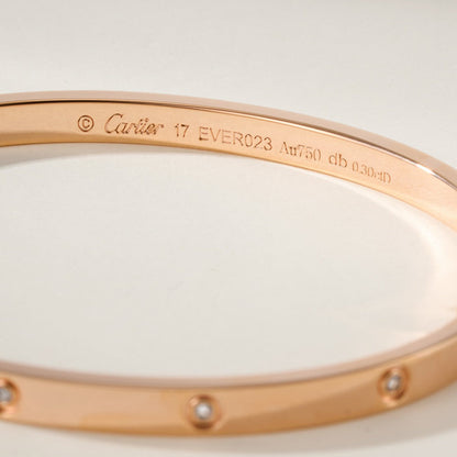 [NOBLE AURA]LOVE BRACELET 3.65MM 10 DIAMONDS