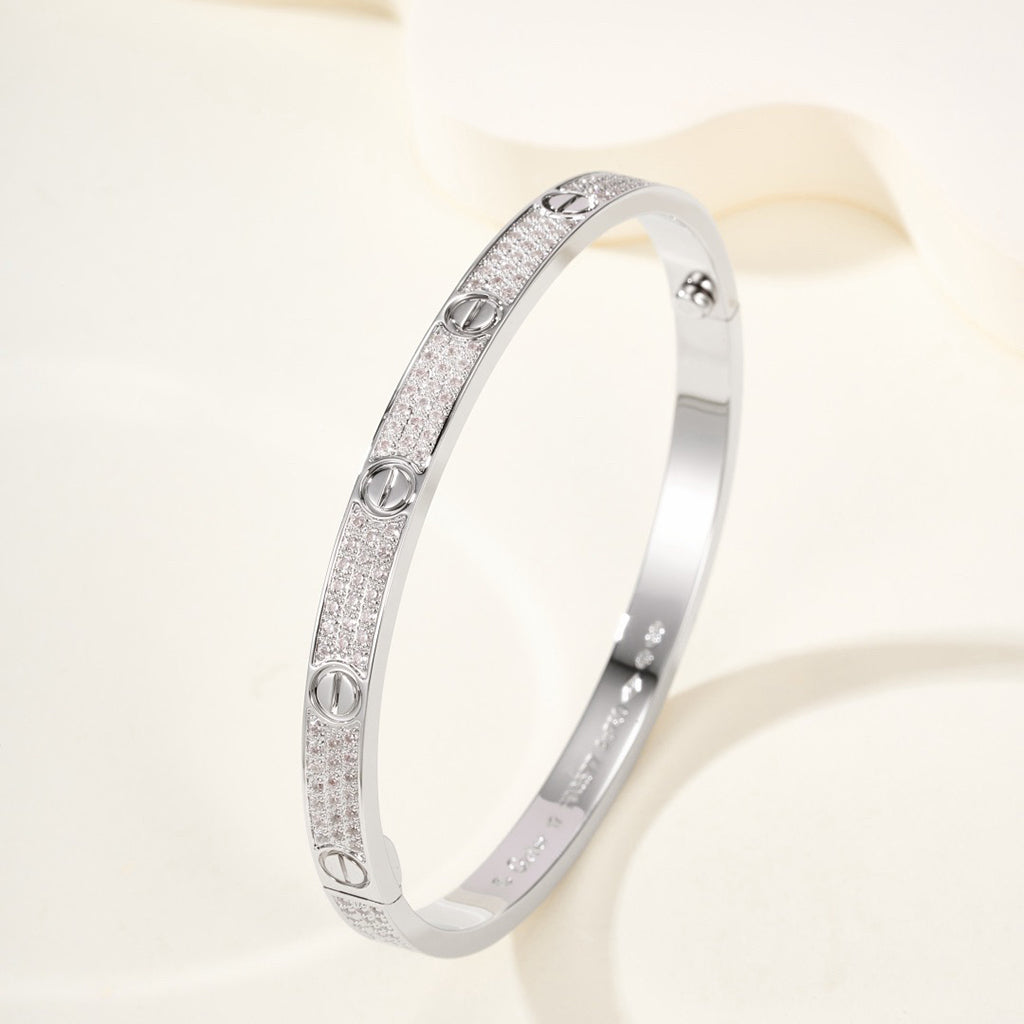 [NOBLE AURA]LOVE BRACELET 4.8MM DIAMOND-PAVED