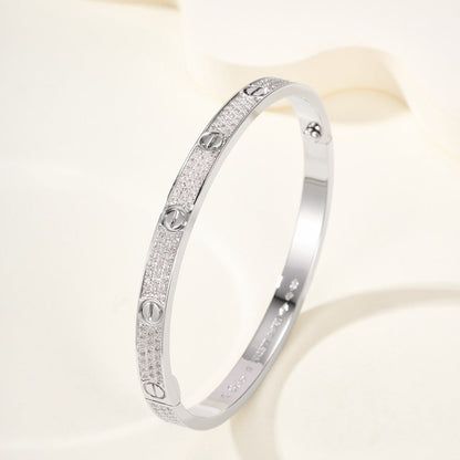 [NOBLE AURA]LOVE BRACELET 4.8MM DIAMOND-PAVED
