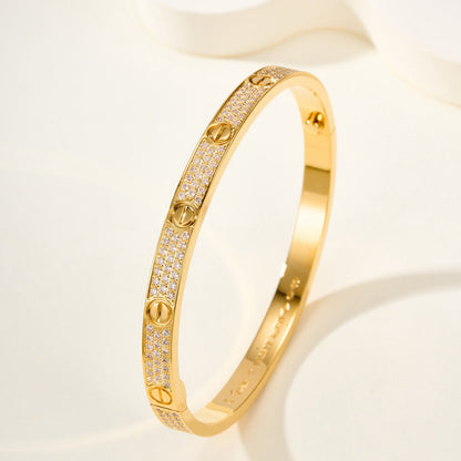 [NOBLE AURA]LOVE BRACELET 4.8MM DIAMOND-PAVED