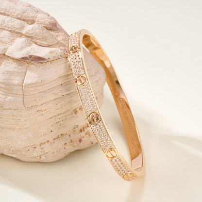 [NOBLE AURA]LOVE BRACELET 4.8MM DIAMOND-PAVED