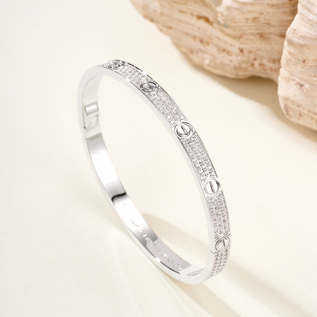 [NOBLE AURA]LOVE BRACELET 4.8MM DIAMOND-PAVED