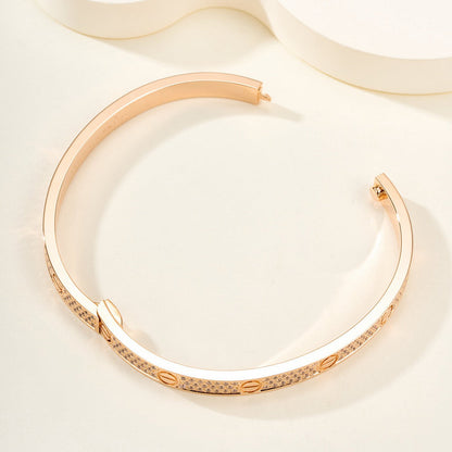 [NOBLE AURA]LOVE BRACELET 4.8MM DIAMOND-PAVED