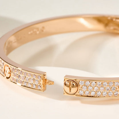 [NOBLE AURA]LOVE BRACELET 4.8MM DIAMOND-PAVED