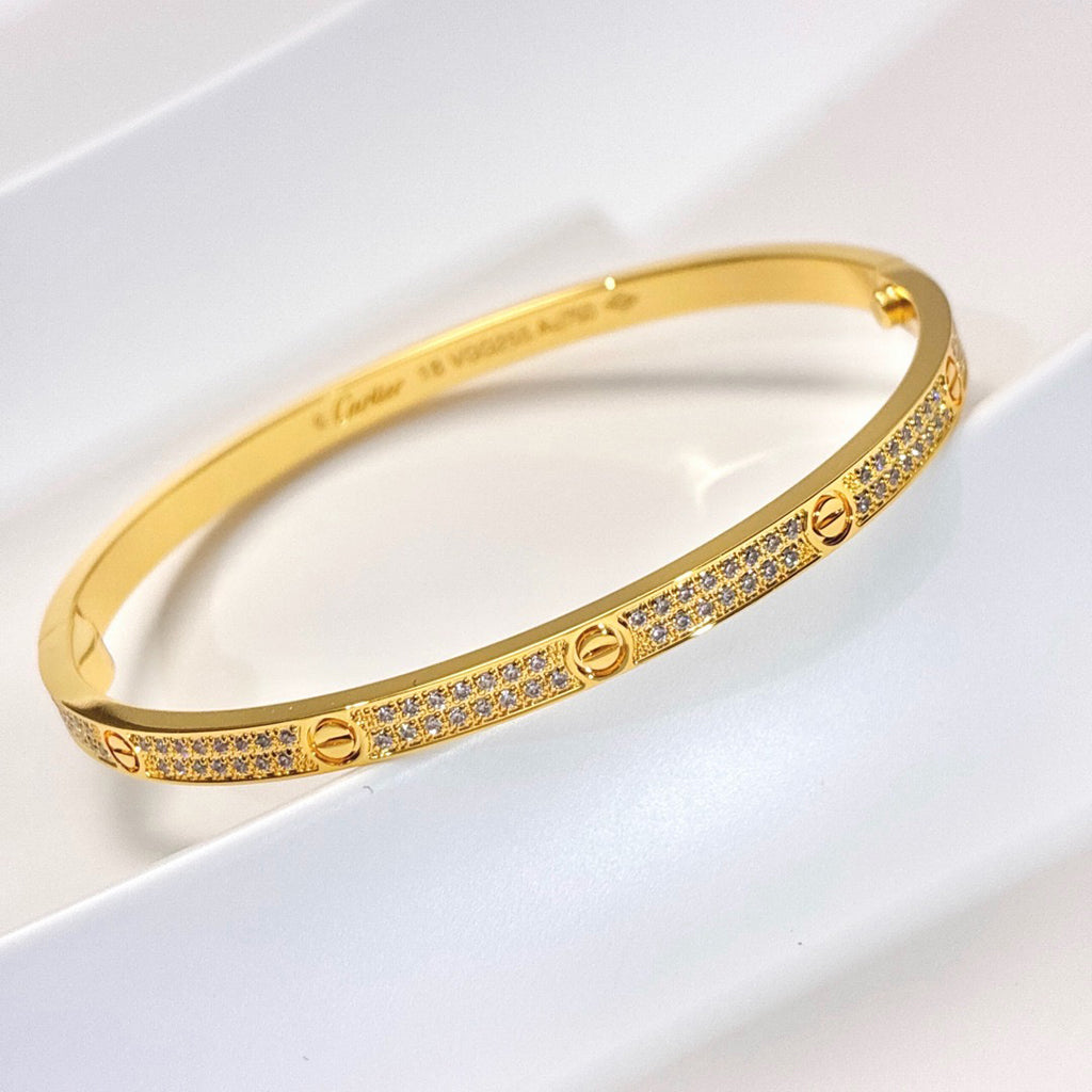 [NOBLE AURA] LOVE & JUSTE Baby Move Diamond Bracelet Stack Set
