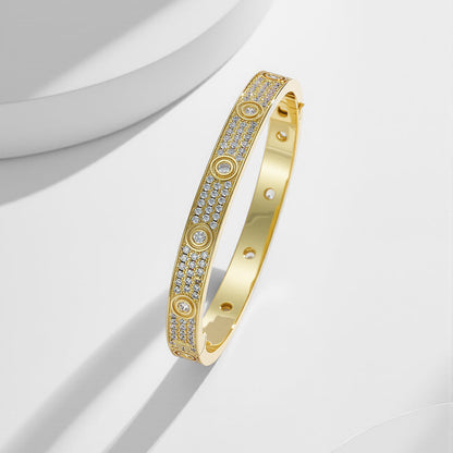 [NOBLE AURA]LOVE BRACELET 6.1MM DIAMOND-PAVED 10 BIG DIAMONDS
