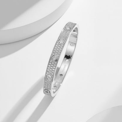 [NOBLE AURA]LOVE BRACELET 6.1MM DIAMOND-PAVED 10 BIG DIAMONDS