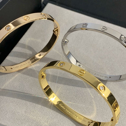 [NOBLE AURA]LOVE BRACELET 6.1MM 4 DIAMONDS