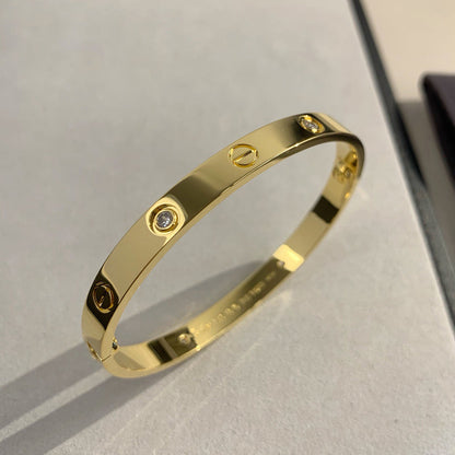 [NOBLE AURA]LOVE BRACELET 6.1MM 4 DIAMONDS