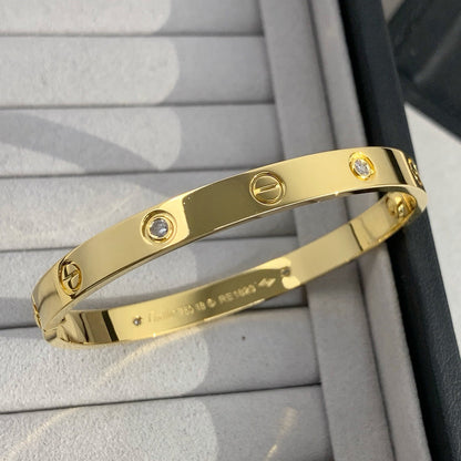 [NOBLE AURA]LOVE BRACELET 6.1MM 4 DIAMONDS