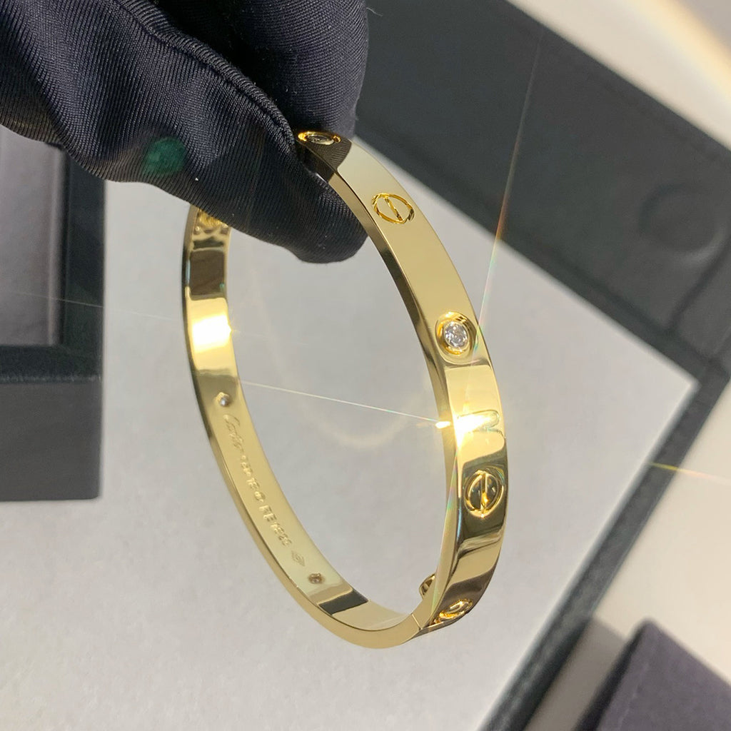 [NOBLE AURA]LOVE BRACELET 6.1MM 4 DIAMONDS