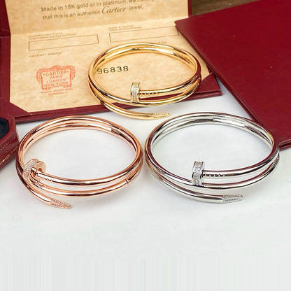 [NOBLE AURA] JUSTE BRACELET 3.5MM DOUBLE ROW DIAMOND