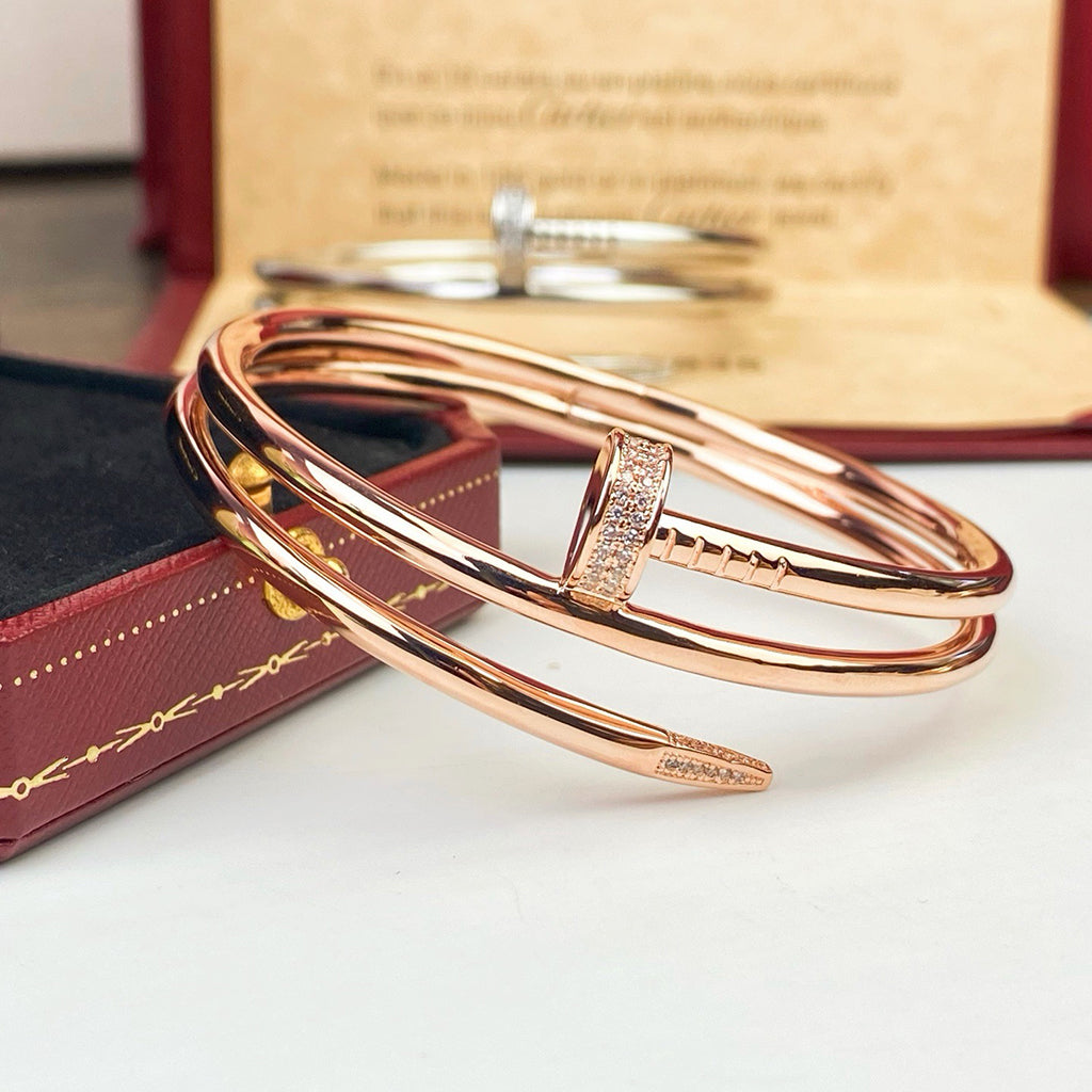 [NOBLE AURA] JUSTE BRACELET 3.5MM DOUBLE ROW DIAMOND