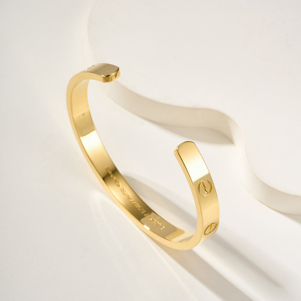 [NOBLE AURA] LOVE BRACELET 6.1MM OPEN CUFF
