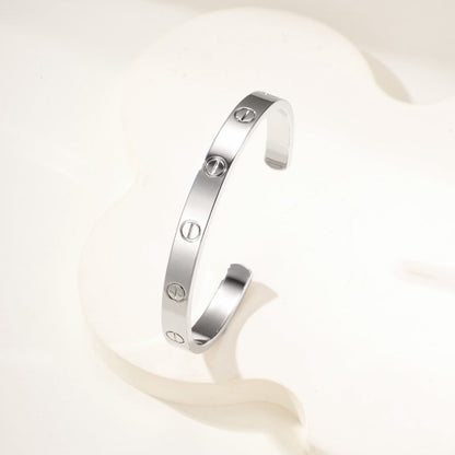 [NOBLE AURA] LOVE BRACELET 6.1MM OPEN CUFF
