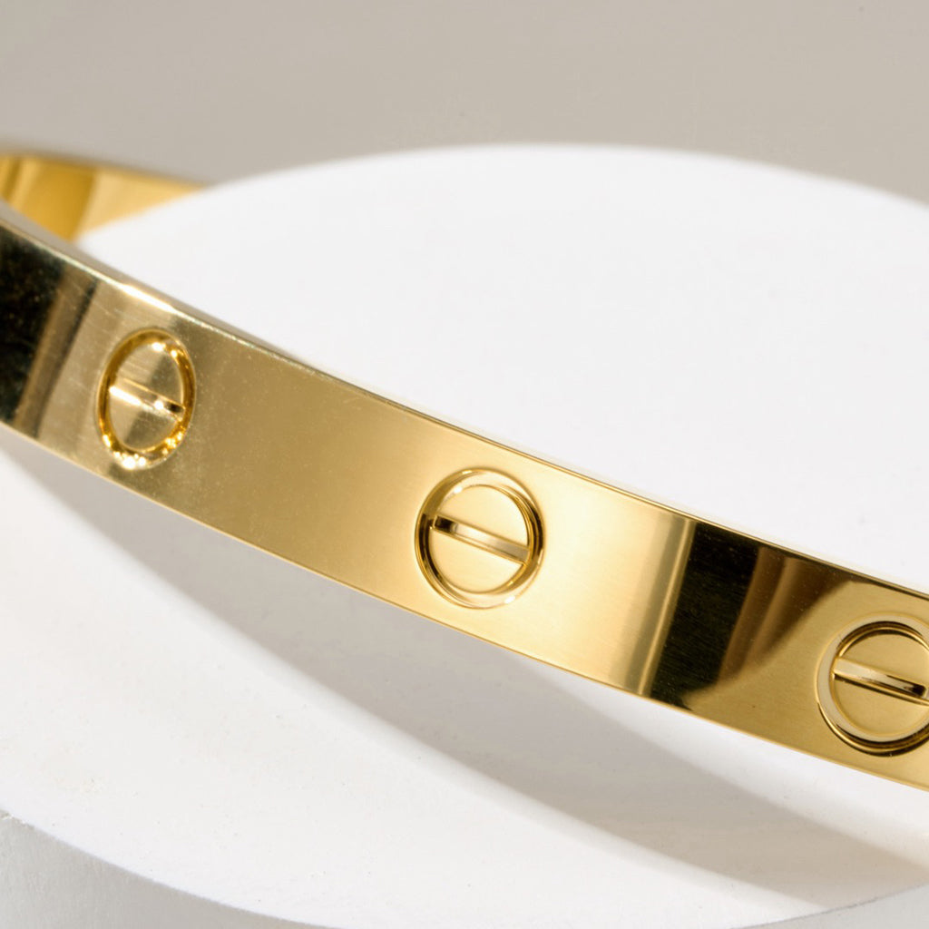 [NOBLE AURA] LOVE BRACELET 6.1MM OPEN CUFF