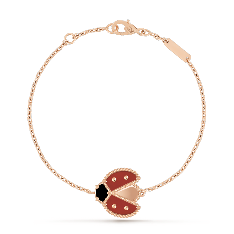 [NOBLE AURA]LUCKY SPRING 1 MOTIF PINK GOLD BRACELET