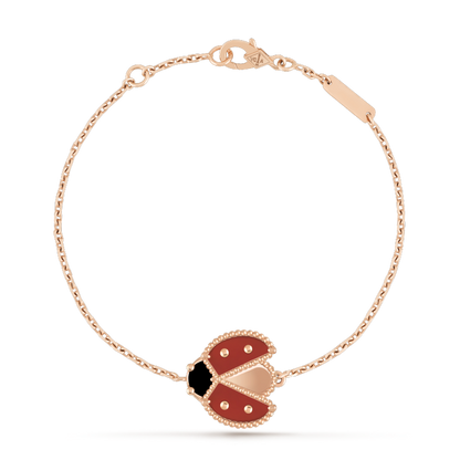 [NOBLE AURA]LUCKY SPRING 1 MOTIF PINK GOLD BRACELET
