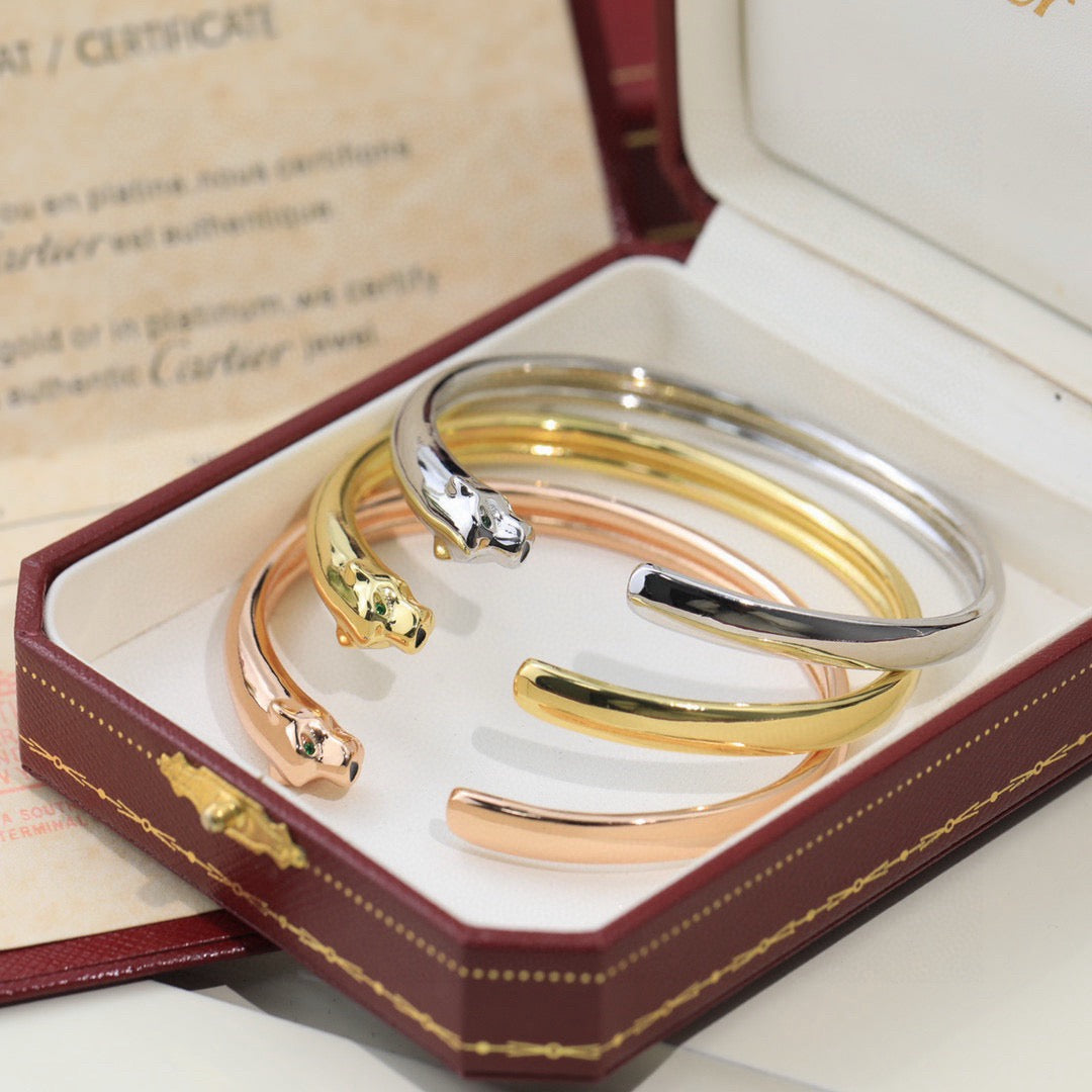 [NOBLE AURA] PANTHERE OPEN BRACELET