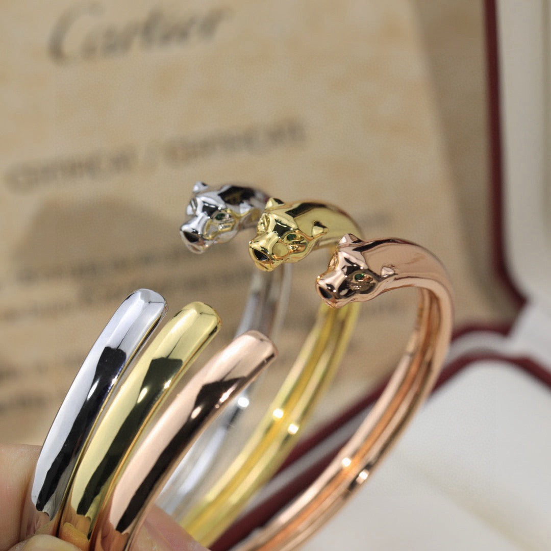 [NOBLE AURA] PANTHERE OPEN BRACELET