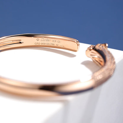 [NOBLE AURA] PANTHERE FULL DIAMOND OPEN BRACELET