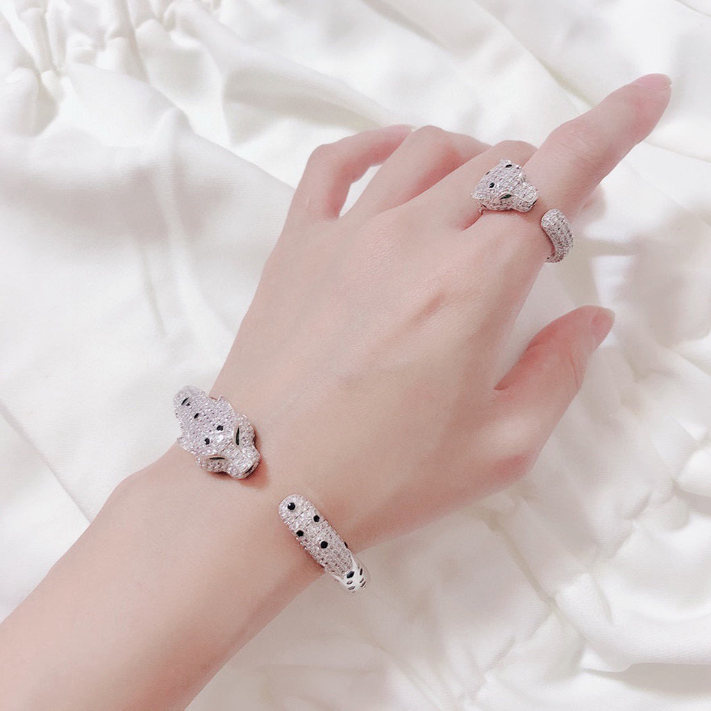 [NOBLE AURA] PANTHERE BIG BRACELET DIAMONDS