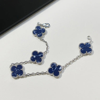 [NOBLE AURA]CLOVER 5 MOTIF PIETERSITE BRACELET COLLECTION