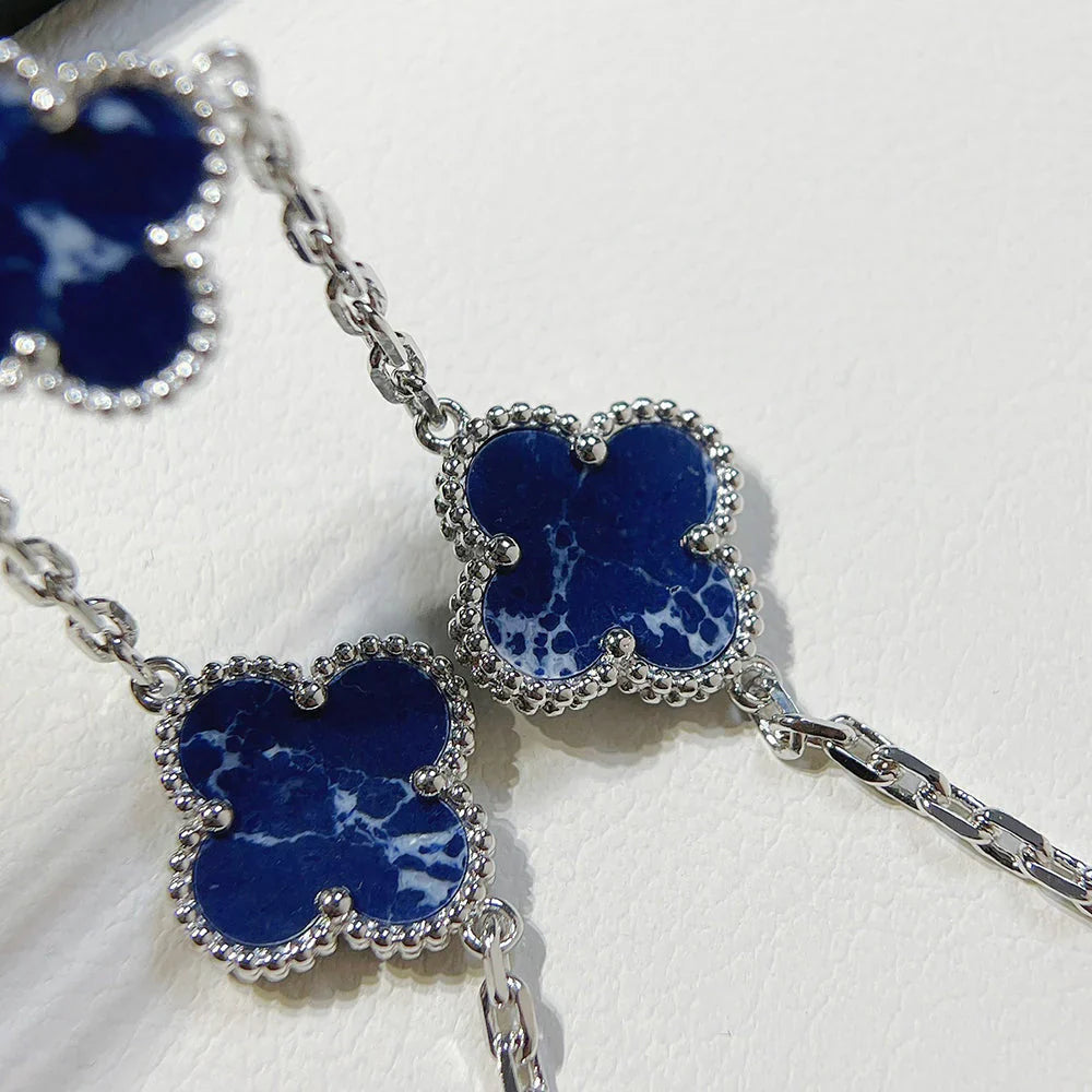 [NOBLE AURA]CLOVER 5 MOTIF PIETERSITE BRACELET COLLECTION