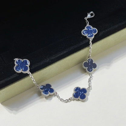 [NOBLE AURA]CLOVER 5 MOTIF PIETERSITE BRACELET COLLECTION