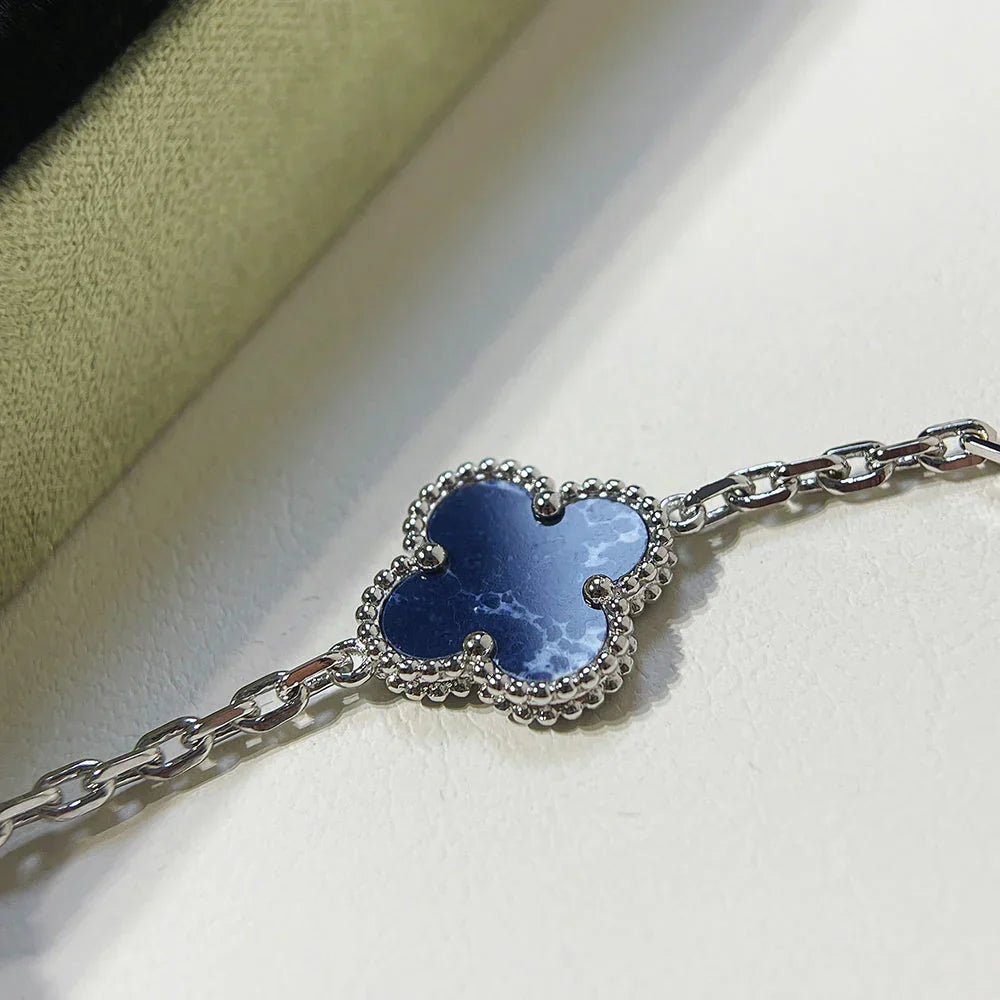[NOBLE AURA]CLOVER 5 MOTIF PIETERSITE BRACELET COLLECTION