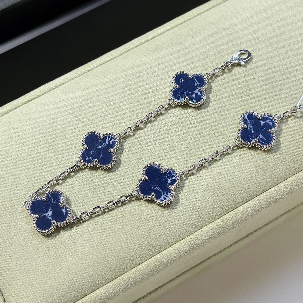 [NOBLE AURA]CLOVER 5 MOTIF PIETERSITE BRACELET COLLECTION