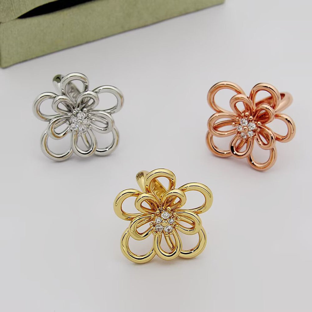 [NOBLE AURA] FLOWERLACE RING 5 DIAMONDS