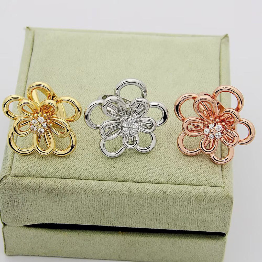 [NOBLE AURA] FLOWERLACE RING 5 DIAMONDS