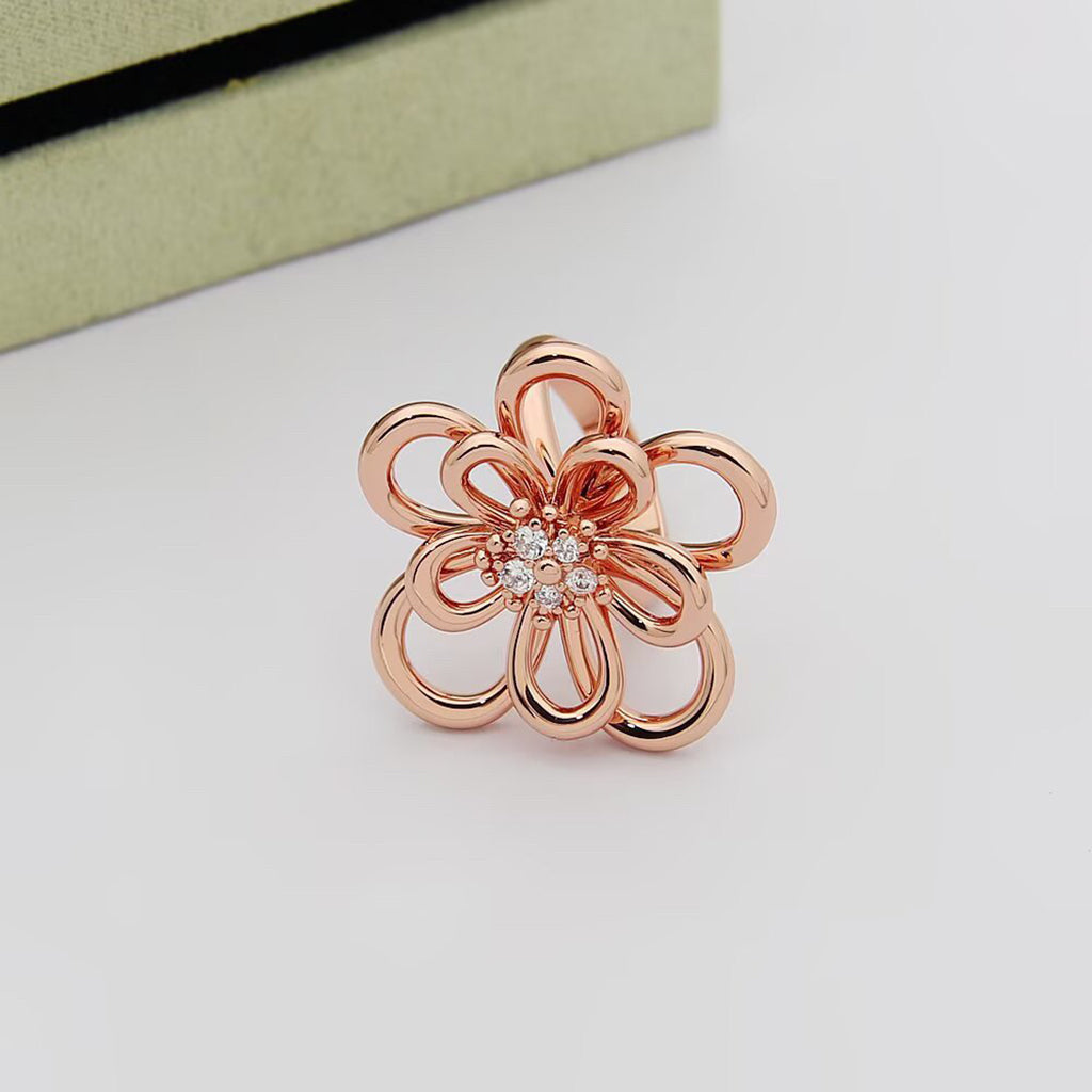 [NOBLE AURA] FLOWERLACE RING 5 DIAMONDS