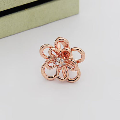 [NOBLE AURA] FLOWERLACE RING 5 DIAMONDS