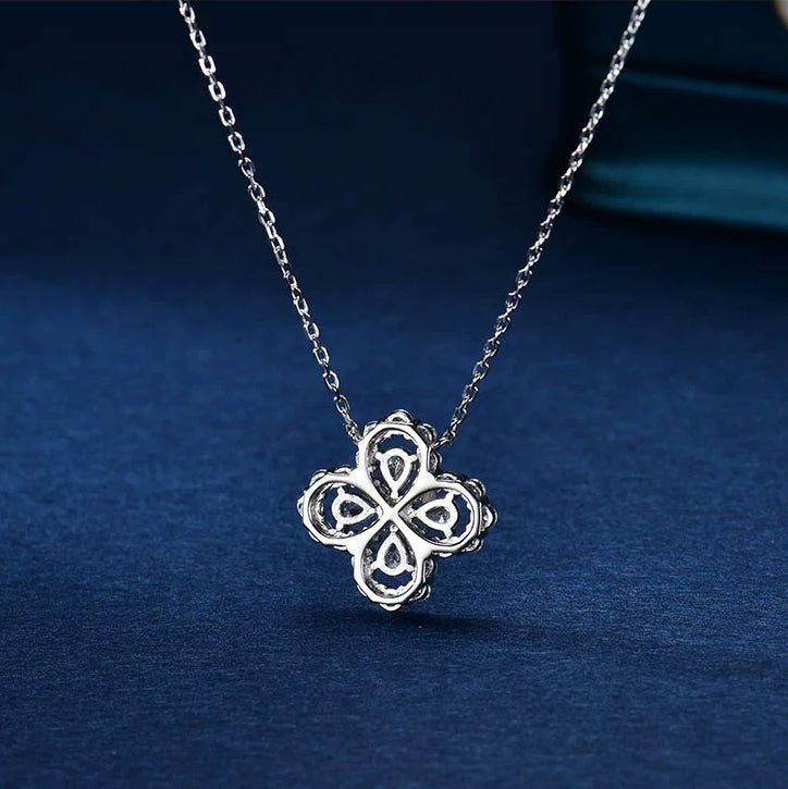 [NOBLE AURA]LOOP NECKLACE FULL MOTIF DIAMOND 16MM MULTIPLE COLORS