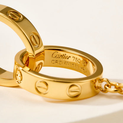 [NOBLE AURA] LOVE BRACELET DOUBLE RING
