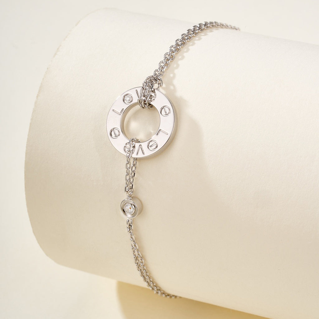 [NOBLE AURA] LOVE BRACELET 2 DIAMOND