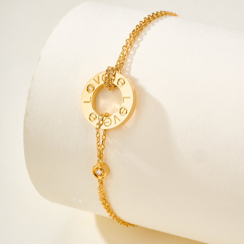 [NOBLE AURA] LOVE BRACELET 2 DIAMOND