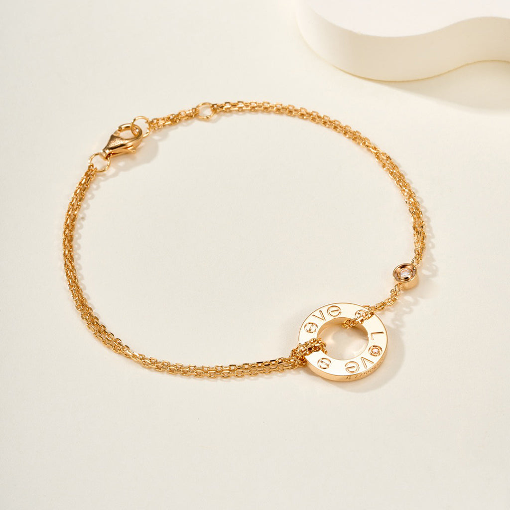 [NOBLE AURA] LOVE BRACELET 2 DIAMOND