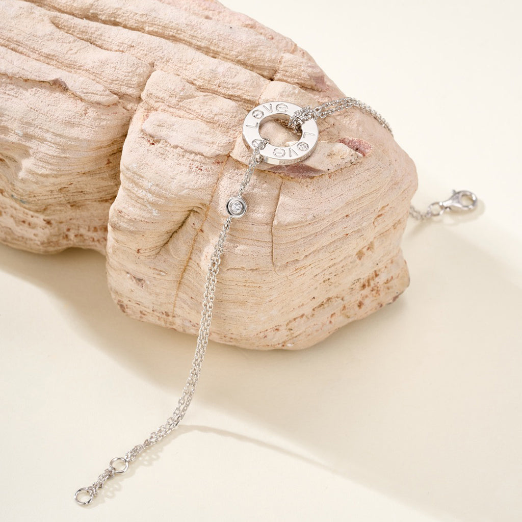 [NOBLE AURA] LOVE BRACELET 2 DIAMOND
