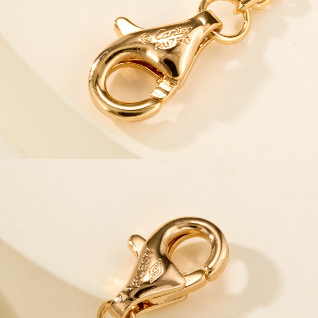 [NOBLE AURA] LOVE DOUBLE RING FULL DIAMOND BRACELET