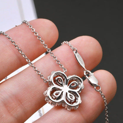 [NOBLE AURA]LOOP NECKLACE FULL MOTIF DIAMOND 16MM MULTIPLE COLORS